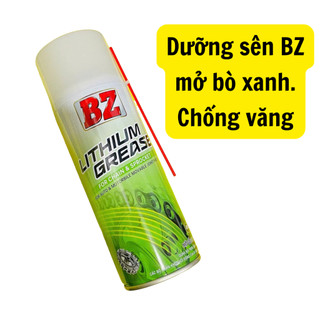 DƯỠNG SÊN BZ MỞ BÒ XANH Lithium 450ml Chính Hãng, Chống Văng, Bám Dính Tốt, Dễ Vệ Sinh
