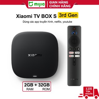 TV Box Xiaomi S (Gen 3) 4K HDR - Android TV 11 | RAM 2GB+32GB | WiFi 6 | Google Assistant | Hỗ trợ Dolby Audio