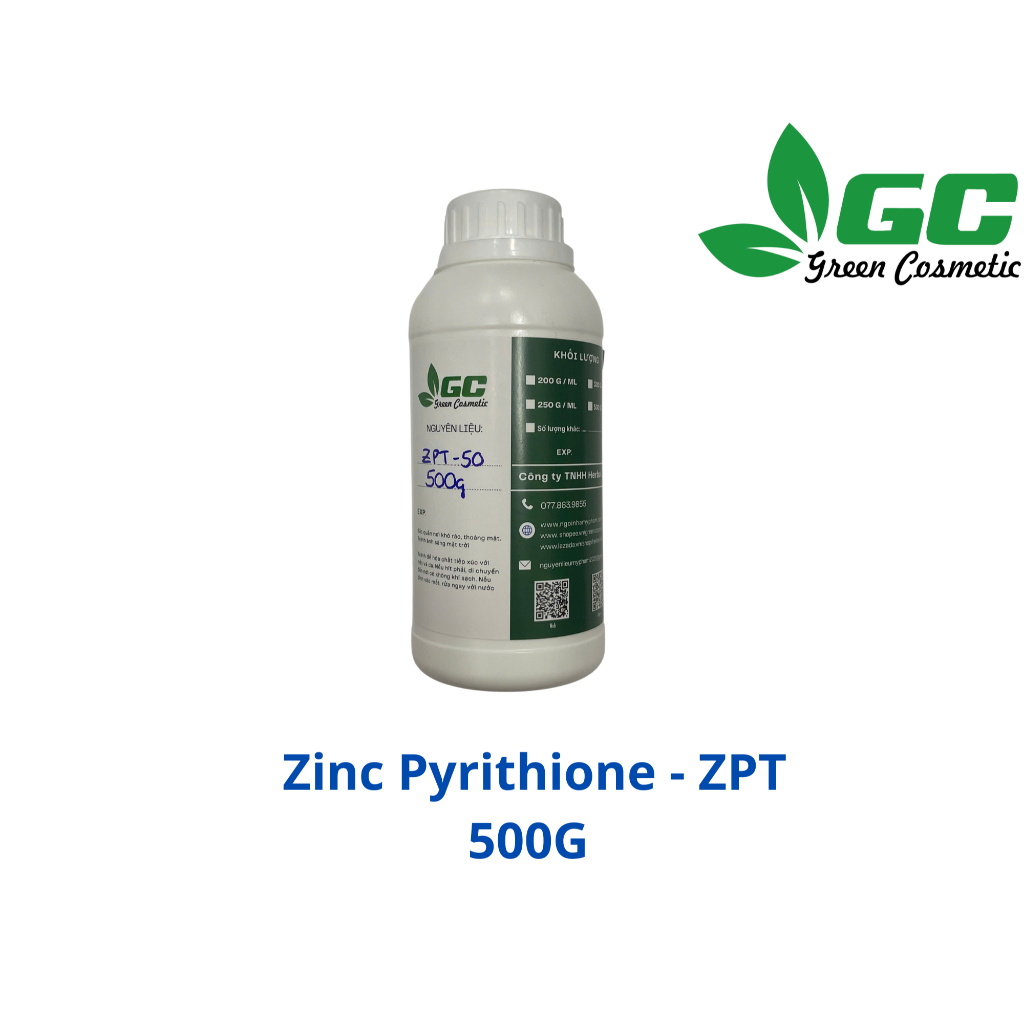 [HCM] ZPT - Chất giảm gàu dùng trong dầu gội - nguyên liệu mỹ phẩm Greencosmetic 100g, 500g