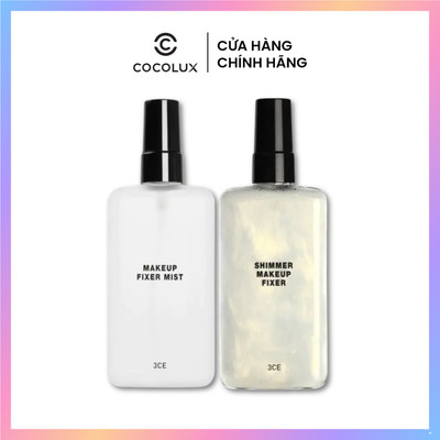 Xịt Khóa Nền 3CE Shimmer Makeup Fixer Ánh Nhũ 100ml
