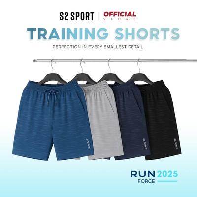 COMBO 2 Quần đùi nam thể thao S2 SPORT vải gió dáng suông cạp chun mềm vận động thoải mái QS06.CB2