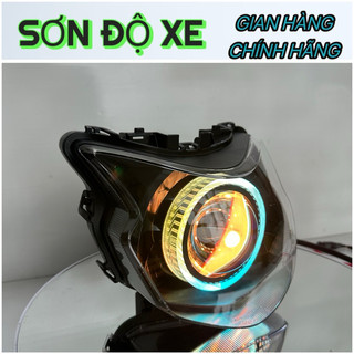  Bi Cầu Xe Vision 2021-2025 Độ Sẵn Bi KZ S600Pro V2 Công  75w Lazer  Vòng 3D + Mắt Quỷ Đổi Màu    Bảo Hành 24 Tháng   
