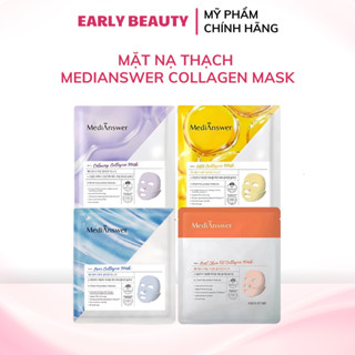 Mặt nạ thạch vàng MediAnswer Mặt nạ Collagen nâng cơ MediAnswer Mask phục hồi dưỡng trắng giảm lão hoá da Hàn Quốc