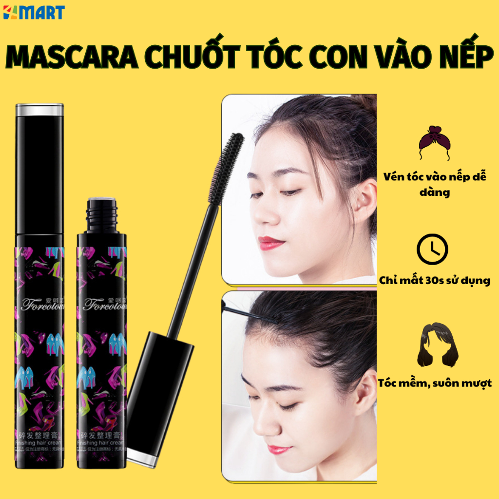 Cây chải tóc Mascara cố định tóc mai, chuốt tóc con gọn vào nếp, phụ kiện bút tạo kiểu vuốt gọn tóc.