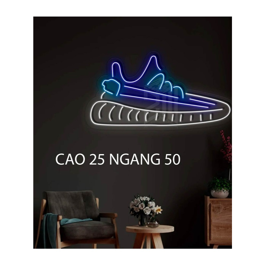 Đèn LED Neon Hình chiếc giày nghệ thuật ánh sáng | Decor Treo Tường Văn Phòng, Quán Cafe, Chill Hous