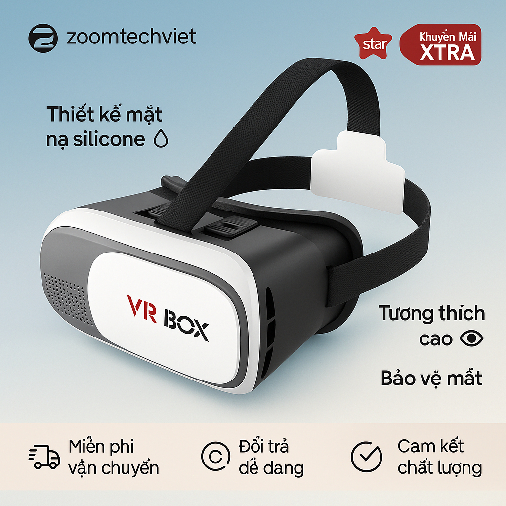 VR 3D Glasses Box Stereo Google Cardboard Headset Kính thực tế ảo xem phim phiên bản 2 TAIDU