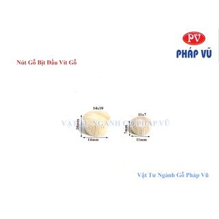 [200 cái/ bịch] Nút Gỗ Bịt Đầu Vít Gỗ - Ngành Gỗ