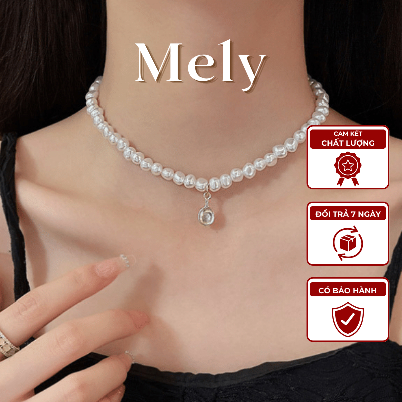 VÒNG CỔ CHOKER HẠT NGỌC - MELY D123