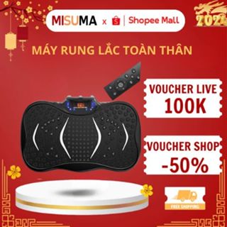 Máy Rung Lắc Toàn Thân MISUMA Giảm Béo Hiệu Quả - Thiết Bị Giảm Cân, Máy Tập Giảm Mỡ Bụng - Kết Nối Nghe Nhạc Blutooth