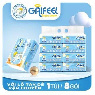  GAIFEEL bơm giấy an toàn không gây kích ứng mềm dai thấm nước tốt giấy ăn 1 Gói 300 tờ 3 lớp 