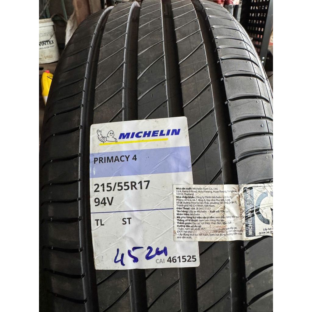 Vỏ Michelin 215/55R17 Primacy 4 MCL