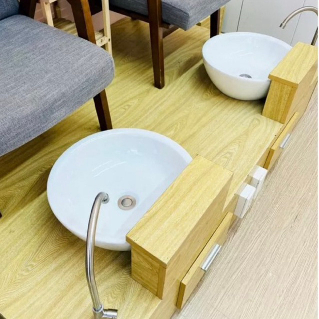 CHẬU NAIL CHÂN COMBO CHẬU NAIL CHÂN BAO GỒM CHẬU VÒI VÀ BỘ XẢ