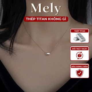 [KHÔNG ĐEN GỈ] Dây chuyền titan, vòng cổ nữ hình hạt đậu may mắn Lucky Bean - Mely TT04