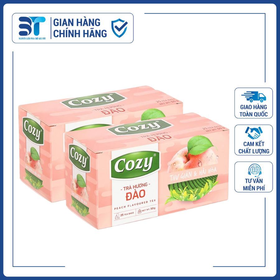 Trà Đào Cozy Túi Lọc ( Hộp 25 Túi)