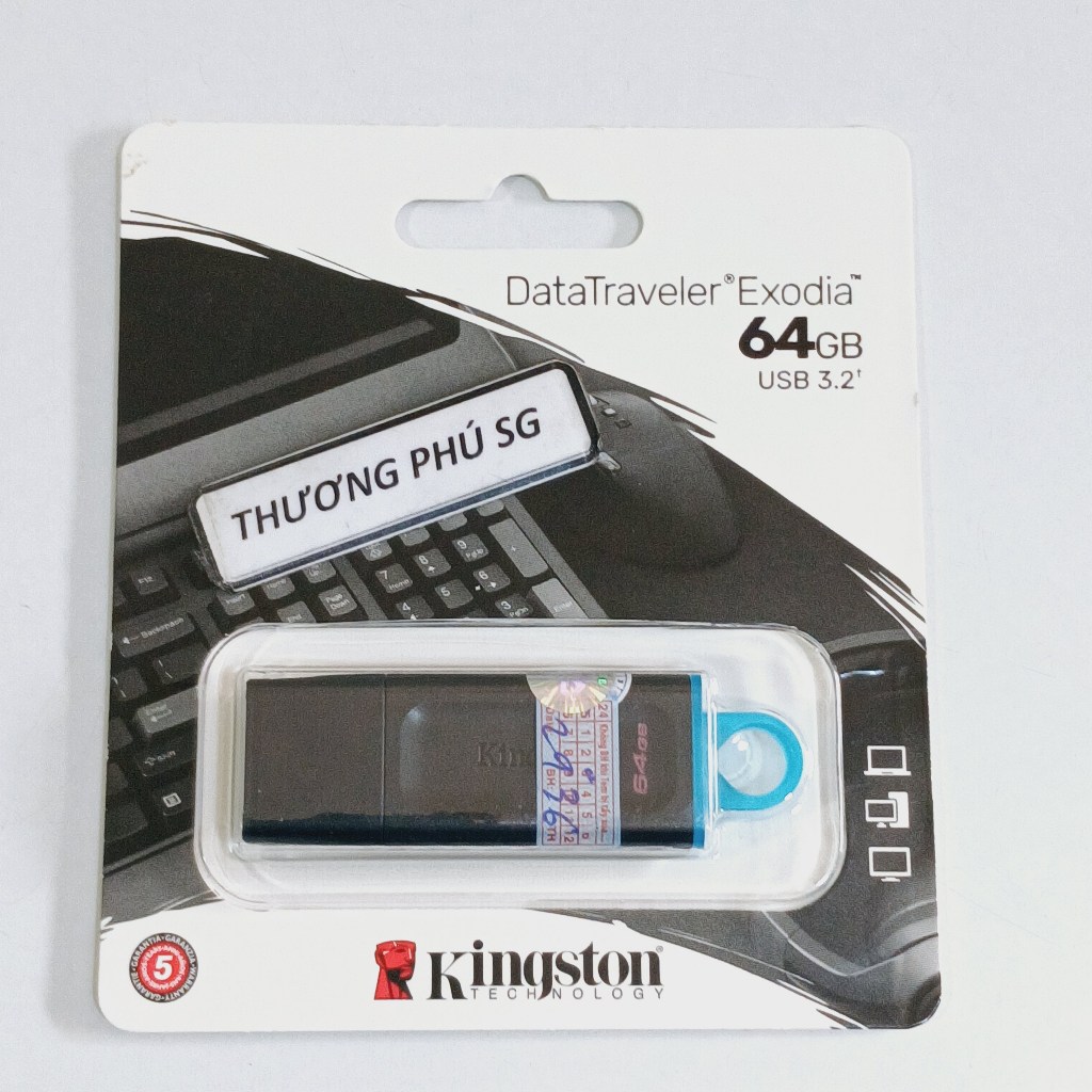 USB Kingston 64GB / USB 3.2 Flash DataTraveler Exodia chính hãng