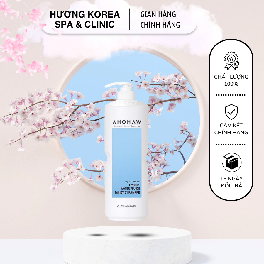 Sữa Tẩy Trang Ahohwa Milky Cleanser – Làm Sạch Sâu & Cấp Ẩm Hiệu Quả - Chính Hãng