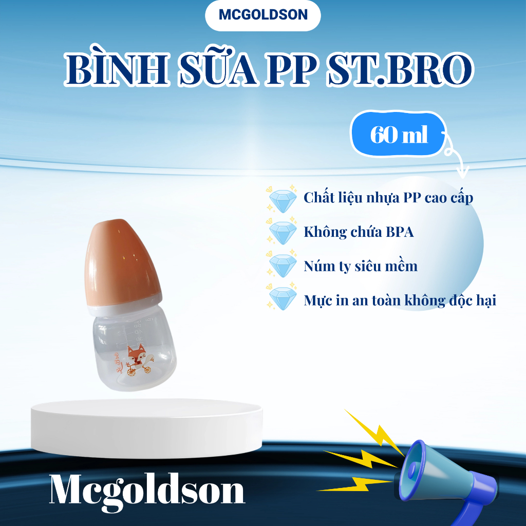 Bình sữa McGOLDSON-St.Bro 60mL