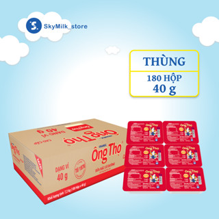 Thùng 180 hộp Sữa đặc có đường Ông Thọ đỏ - Hộp 40g