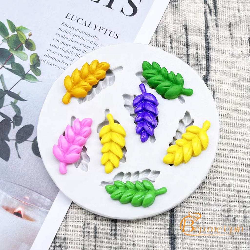 Khuôn silicon Chiếc Lá L7 bông lúa (vỉ 7 bông)