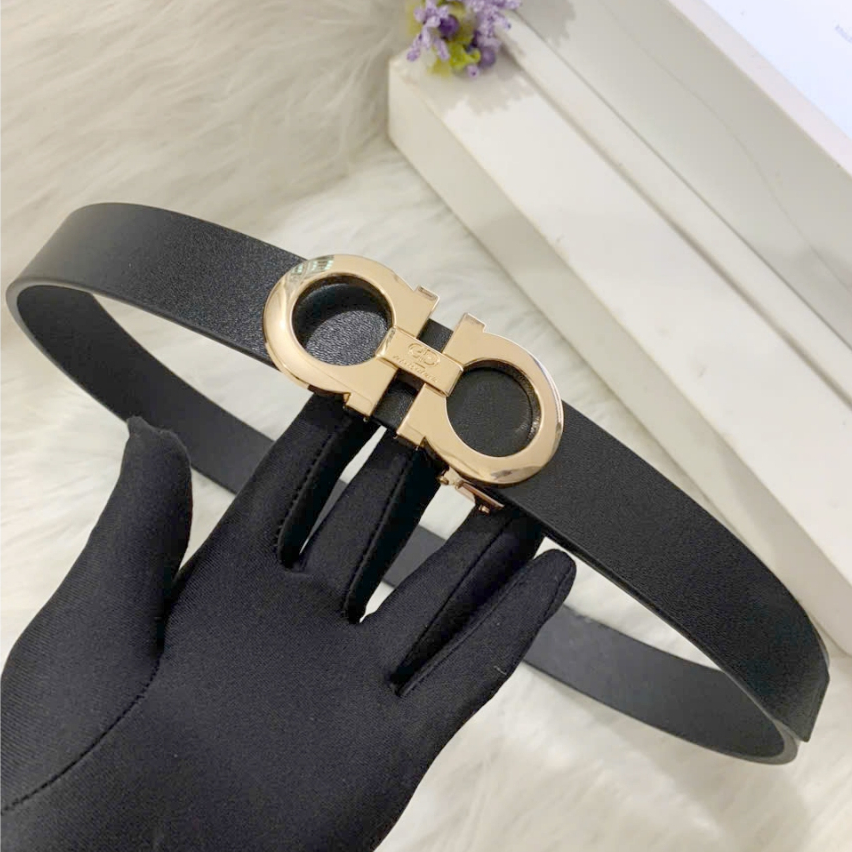 Thắt lưng nam da bò nguyên tấm khóa tự động công sở bản nhỏ 3.2cm thatlungnamdep