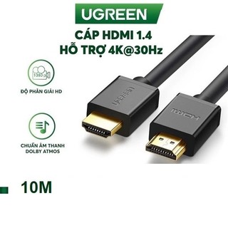 Dây hdmi 10 mét ugreen 10110 - hàng chính hãng bh 18 tháng