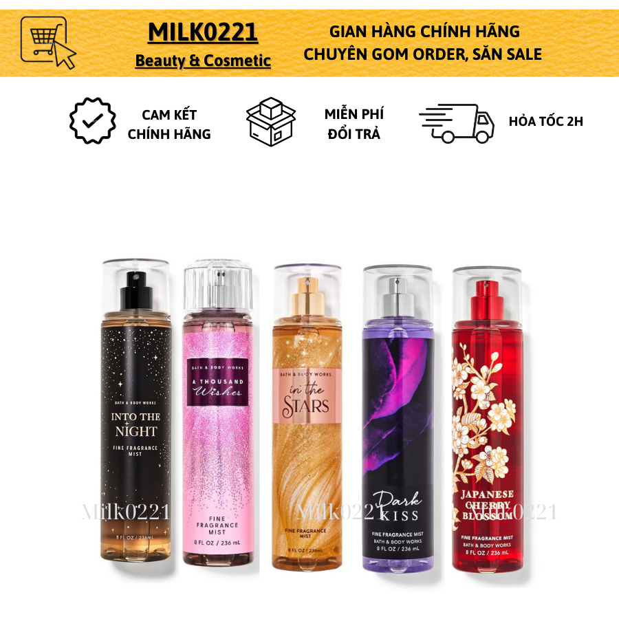 Nước hoa body mist BBW
