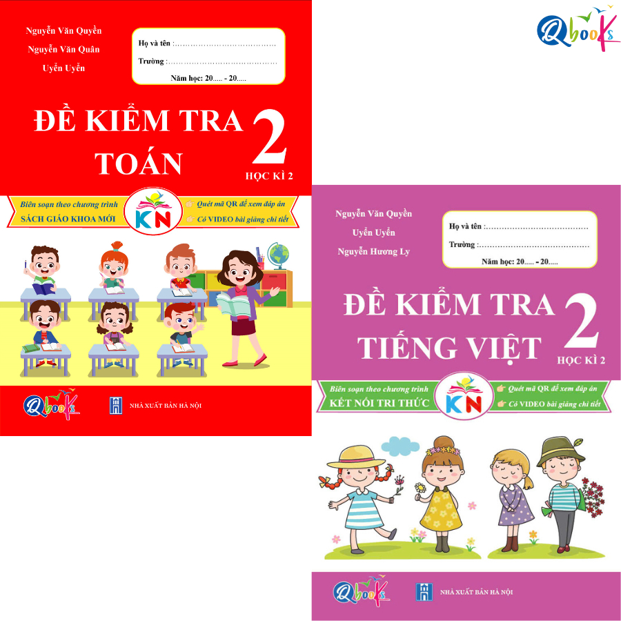Sách - Combo Đề Kiểm Tra Toán và Tiếng Việt Lớp 2 - Kết Nối Tri Thức Với Cuộc Sống - Học Kì 2 (2 cuốn)