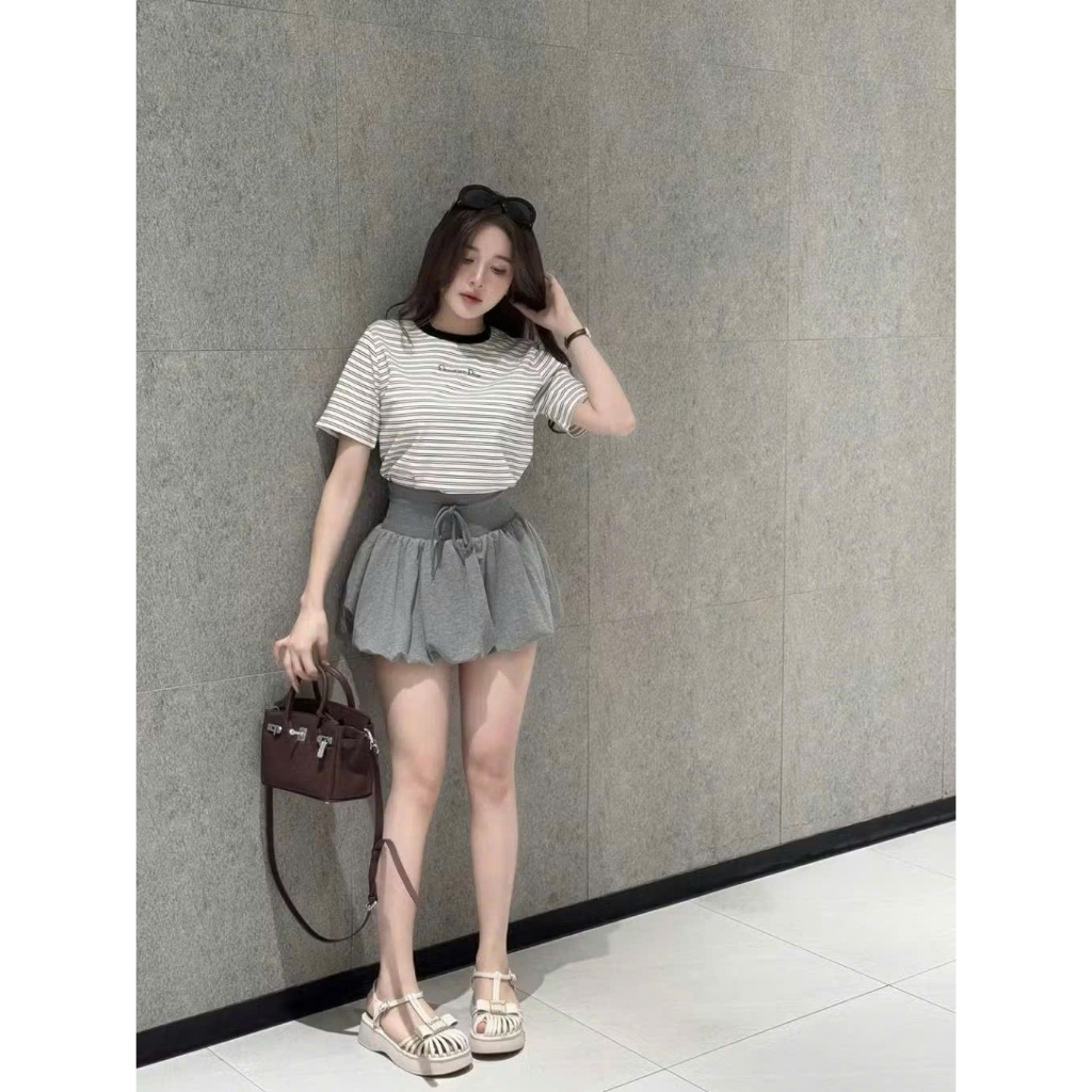 Chân Váy Bí Ngắn Cạp Bản To Có Dây Rút Trẻ Trung Năng Động D01 | BigBuy360 - bigbuy360.vn