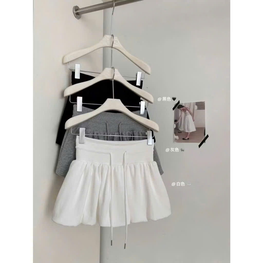 Chân Váy Bí Ngắn Cạp Bản To Có Dây Rút Trẻ Trung Năng Động D01 | BigBuy360 - bigbuy360.vn