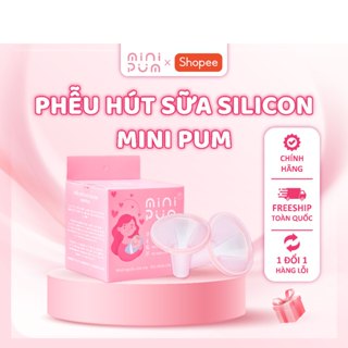 Phễu hút sữa silicon Mini Pum – Êm ái, không đau rát, free size, tương thích với nhiều máy (1 Cặp)