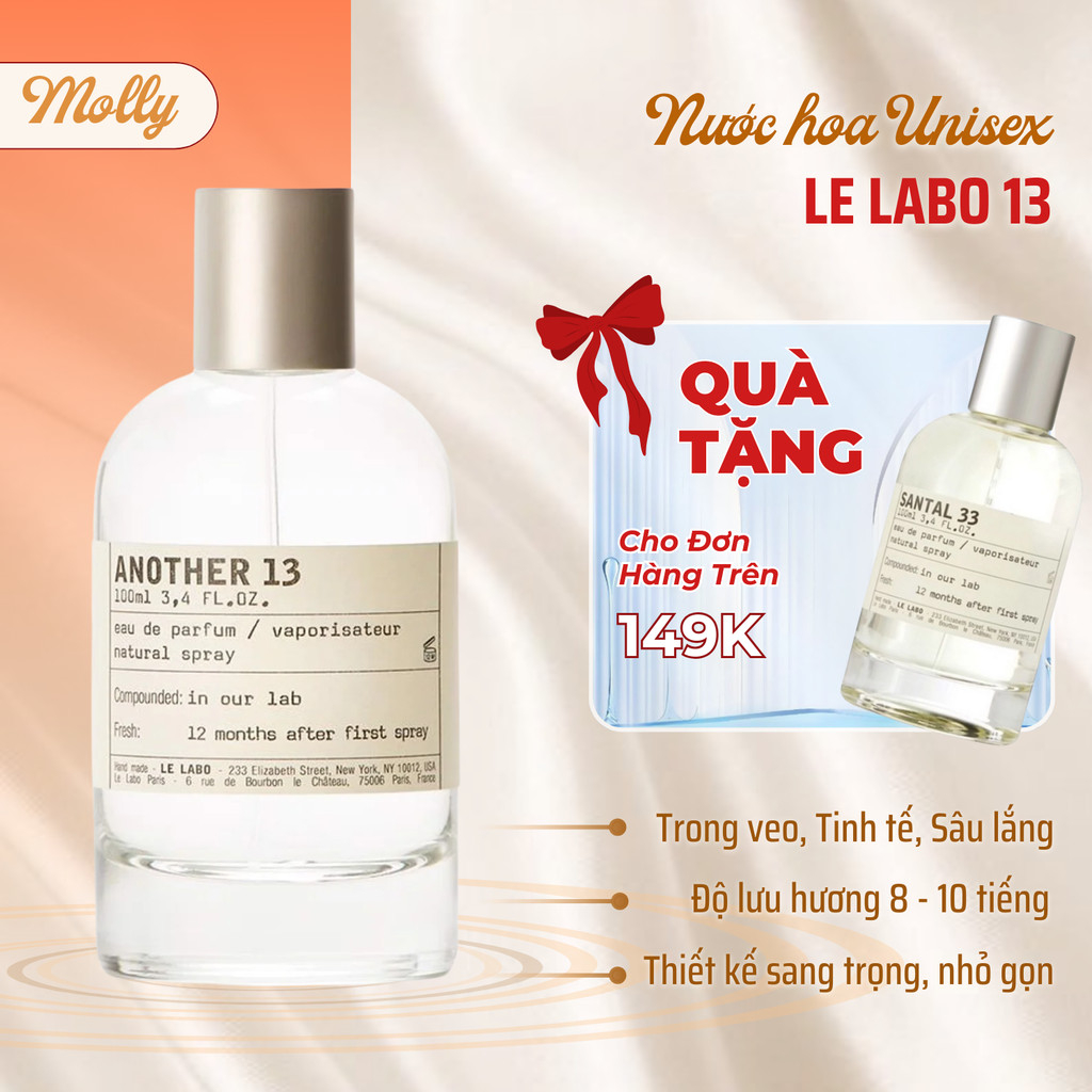 [Chiết 10ml] Nước Hoa Unisex Le Labo 13 Độc Đáo, Lưu Hương Lâu - Molly Perfume