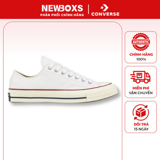 Giày Converse Chuck 1970s White Low - 162065, Converse Chính Hãng, Basic Sneaker, Êm Ái, Bền Bỉ