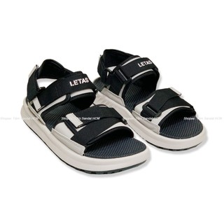 Giày Sandal Letas Chính Hãng Cho Nam Nữ - D712B Đen