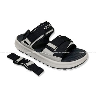 Giày Sandal Letas Chính Hãng Cho Nam Nữ - D712B Đen