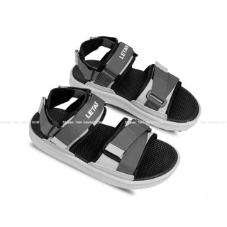 Giày Sandal Letas Chính Hãng Cho Nam Nữ - D712B Đen