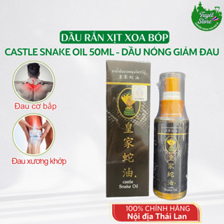 Dầu xoa bóp nóng dạng xịt, Dầu Rắn Thái Lan Castle Snake Oil - Hỗ trợ Giảm Đau Nhức Xương Khớp