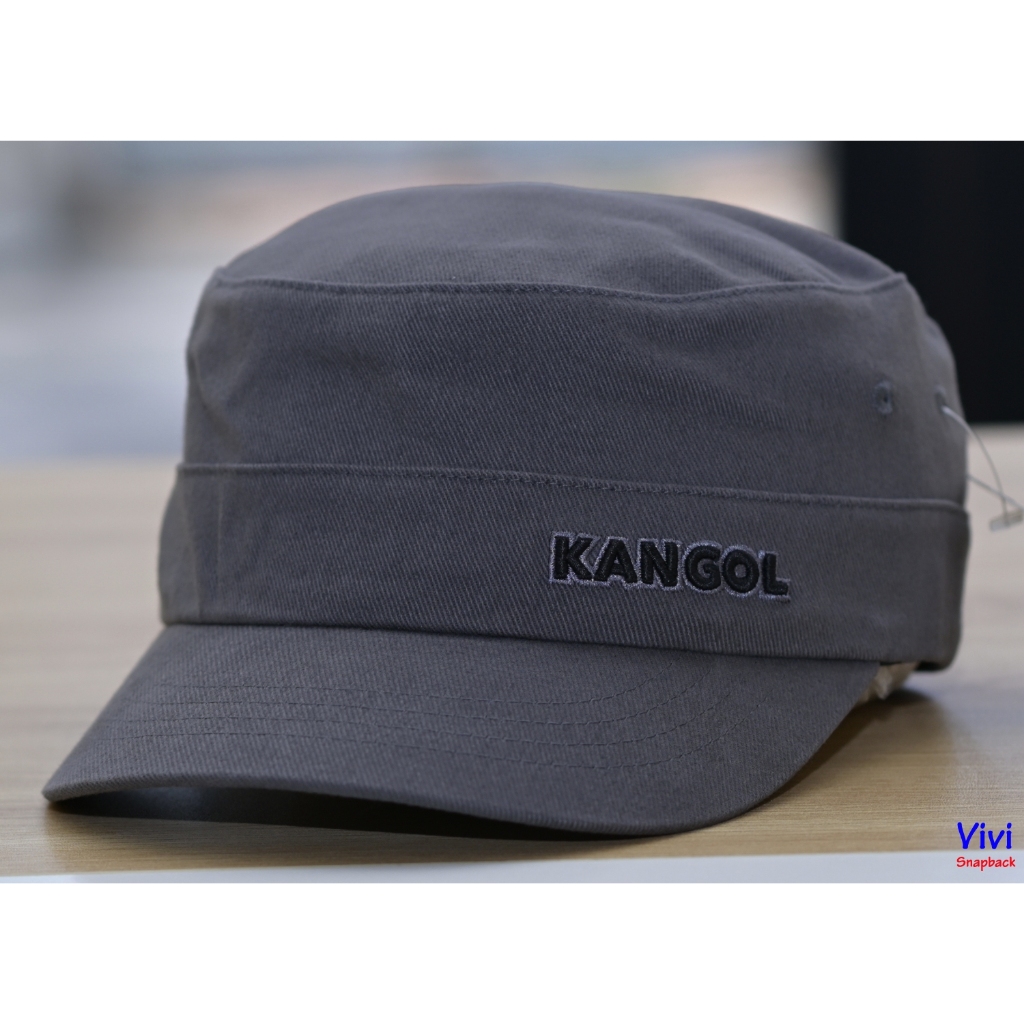 Nón mỏ cục lưỡi trai ngắn{có túi ẩn} thời trang,mũ hộp bít đuôi thể thao xám,Kangol Cotton Twill Arm
