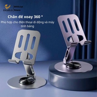 Giá đỡ điện thoại để bàn SNAPLO, Kệ điện thoại chân xoay 360 độ tiện lợi bằng hợp kim nhôm gấp gọn