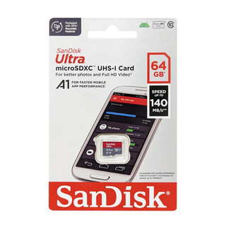 Thẻ nhớ microsdxc sandisk ultra a1 64gb 800x u1 đọc 120mb/s, ghi 35mb/s hỗ trợ quay video 2k