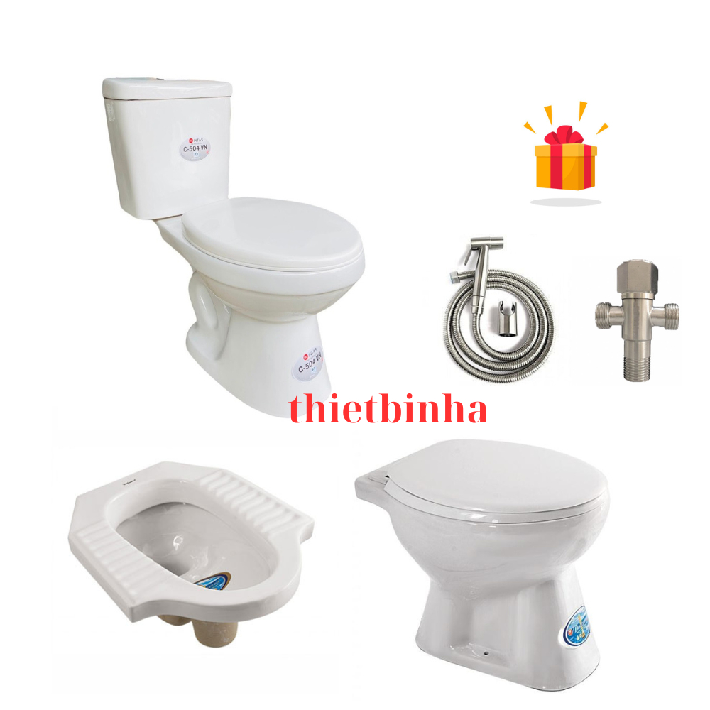 Bồn cầu giá rẻ, Bồn cầu cụt , cầu xổm, xí xổm Minh Long, Minh Thịnh phù hợp nhà trọ, công trình
