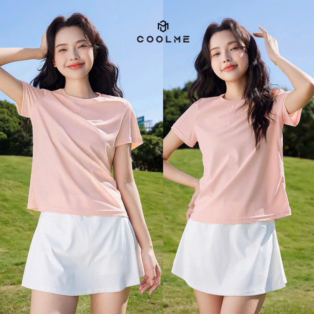 Áo baby tee trơn Coolme, áo thun babytee basic 100% cotton 250gsm local brand hồng be trắng đen | BigBuy360 - bigbuy360.vn