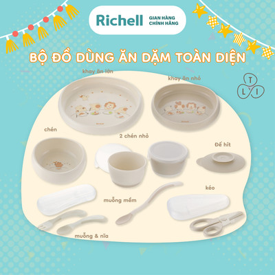 Bộ đồ dùng ăn dặm RICHELL Nhật TLI toàn diện | Baby