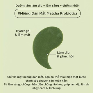 Mặt Nạ Mắt Heimish Matcha Biome Hydrogel Eye Patch (60 Miếng)
