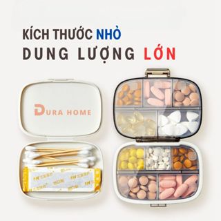Hộp Đựng Thuốc Mini, Chia 10 Ngăn Chống Ẩm, Hộp Đựng Thuốc Du Lịch Cao Cấp Nhỏ Gọn DURAHOME