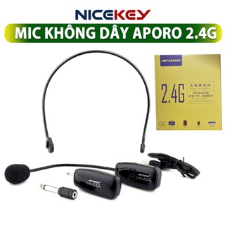 Micro Không Dây Aporo 2.4G Đa Năng, Mic Không dây 2.4G, Hàng Chính Hãng