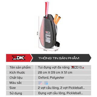 Túi ZDK CL3 đựng vợt cầu lông Pickleball tennis chính hãng cao cấp hàng tốt mẫu đẹp mới nhất giá rẻ