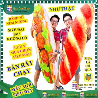   SIÊU ĐẸP  GỐI ÔM BÁNH MÌ 3D SIÊU TO KHỔNG LỒ CAO CẤP SIÊU ĐẸP  HÀNG CHUẨN  - GẤU BÔNG BÁNH MÌ 3D 