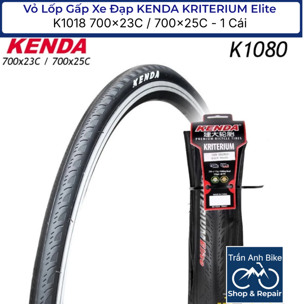 Vỏ Lốp Gấp Xe Đạp KENDA KRITERIUM Elite K1018 700x23C / 700x25C - 1 Cái