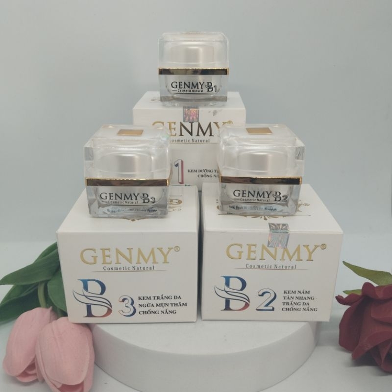 Kem Genmy B1, B2, B3 -giảm nám, trắng da, giảm mụn