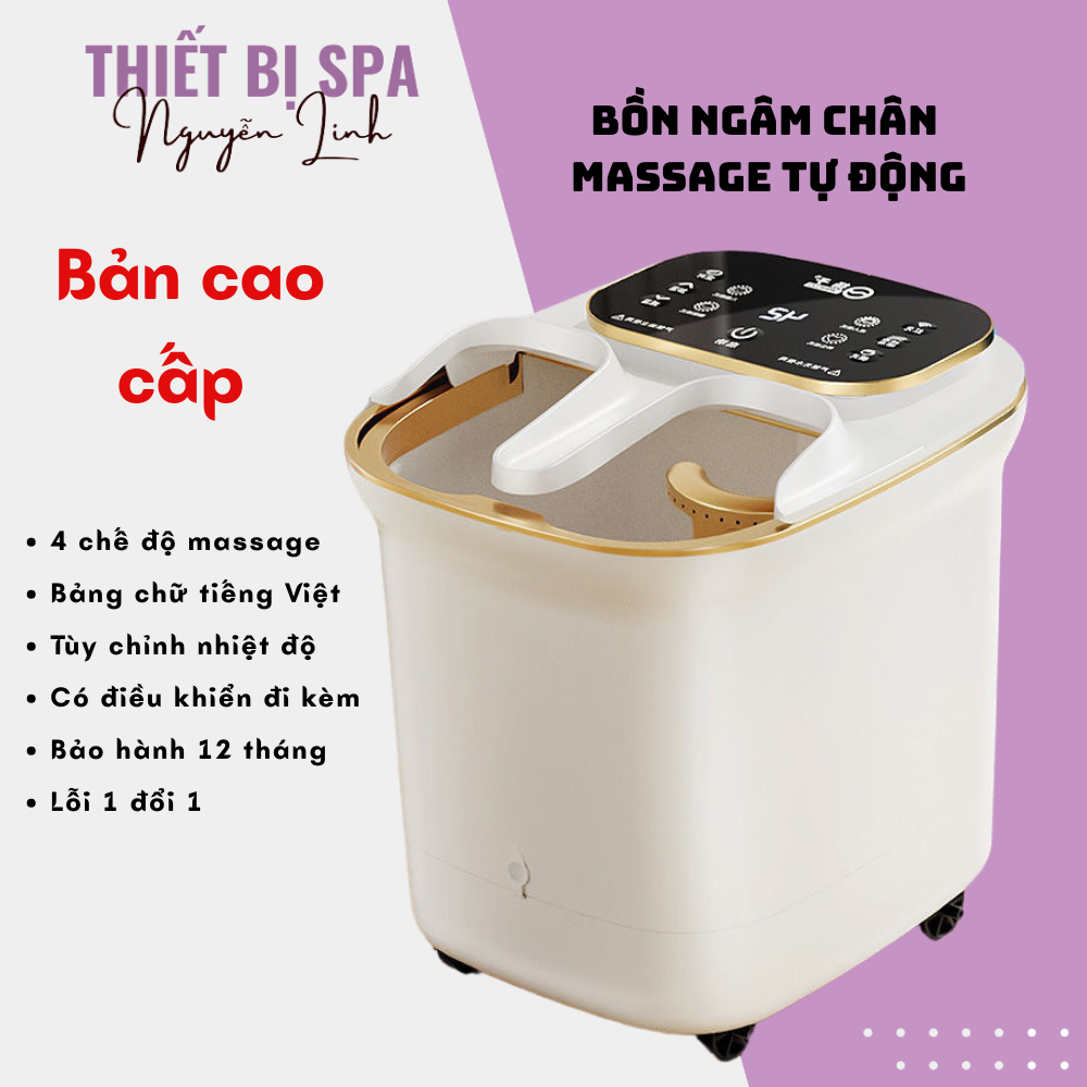 Bồn massage chân tự động - Máy ngâm chân hồng ngoại - Máy massage thư giãn - Thiết bị Spa Nguyễn Linh